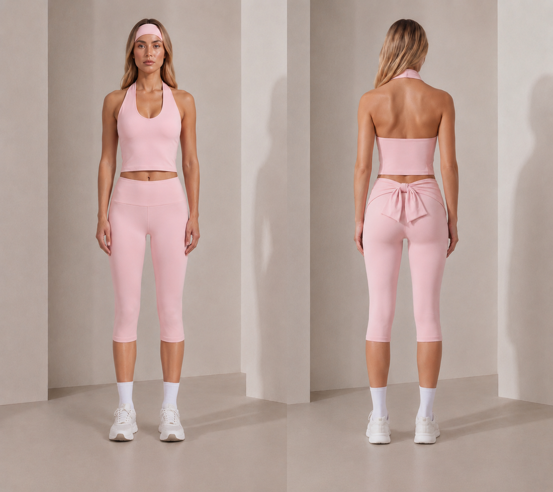 Pink Bow Capri Pants